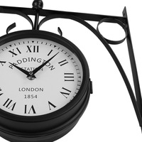Horloge murale ronde mécanique rétro de style européen, créative, pour salon, en fer, artisanat domestique, personnalisable