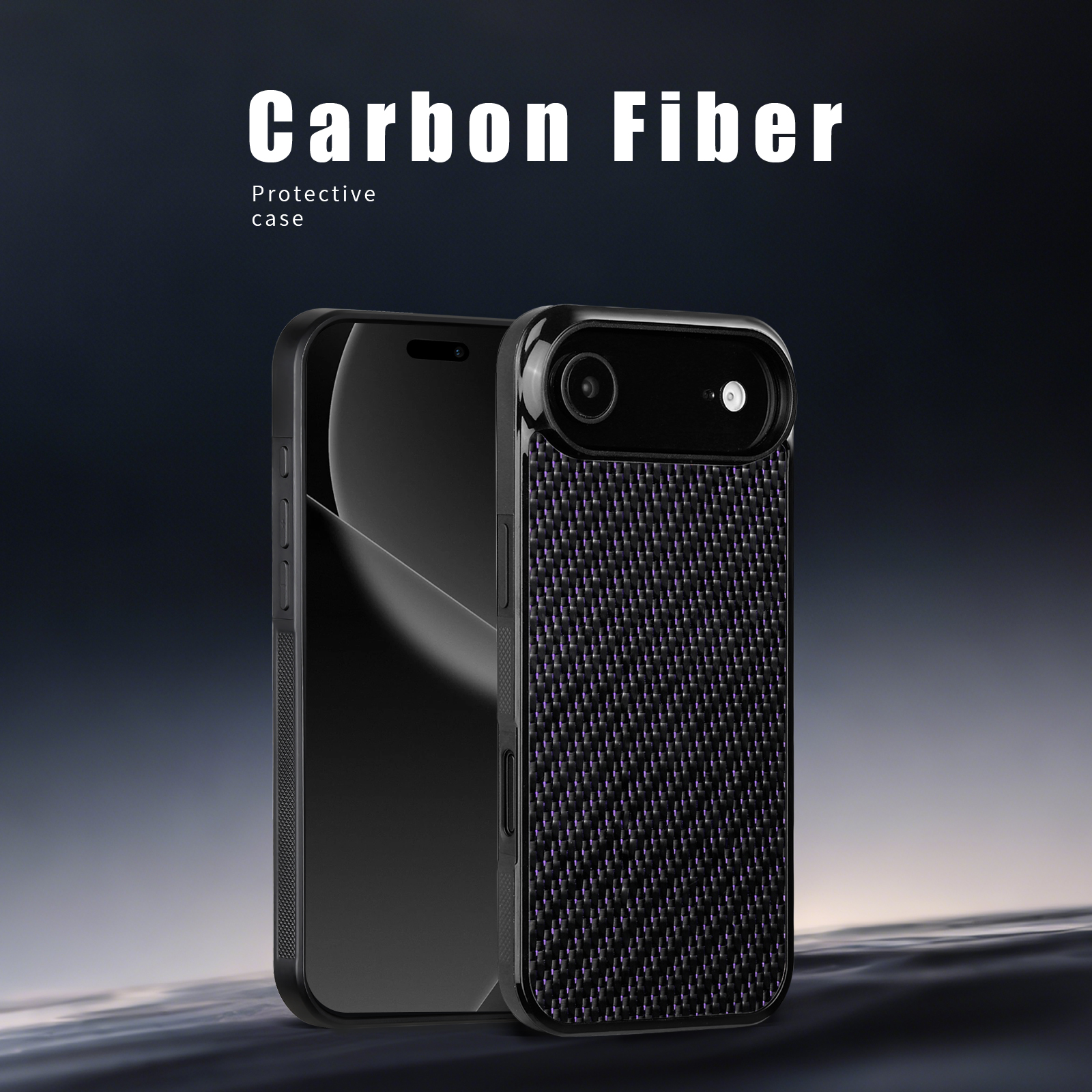 Fibre de carbone 3K Twill noir