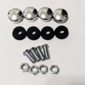 Ensemble de vis et de clips pour plaque d'immatriculation Fei Rong, pour la réparation et le remplacement de voitures FR-GF001 - Product Image 1