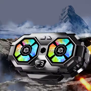 SL22 Semiconductor Affichage de la température du radiateur mobile Double ventilateur de refroidissement pour un refroidissement rapide pour les jeux compétitifs et la diffusion sur le Web - Product Image 4