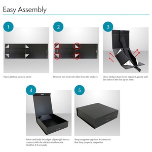 Custom High-End Luxury Magnetic Folding Gift <b>Box</b> with Embossing & Matt Lamination Ribbon for Jewelry/Wedding/<b>Christmas</b> Packaging - Product Image 6