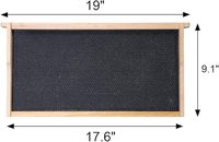 Multi-süße 10-teiliges Pack Bienenstock-Rahmen für tiefe Brutbienenstöcke mit Kunststoff-Schwarz-Grundlagebogen, 9-1/8-Zoll (Schwarz)