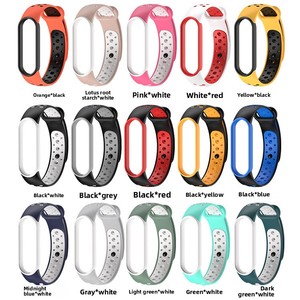 Adecuado para Xiaomi Band 6/5 Correa de silicona MI 5 Correa Amazfit <span class=keywords><strong>Band5</strong></span> Correa de dos tonos - Product Image 5