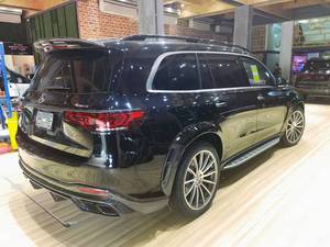 Piezas de automóviles para mercedes-benz GLS63 <span class=keywords><strong>AMG</strong></span> <span class=keywords><strong>2021</strong></span> actualización LD estilo cuerpo Kit labio delantero Tuyere rueda ceja difusor trasero capó de ala superior - Product Image 4