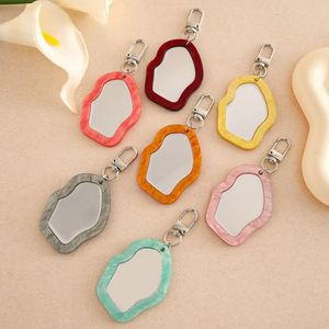 Fashion Multi-Color Cute Portable <b>Mirror</b> Keychain Makeup Pendant Charm for Backpack Hanging Compact Makeup <b>Mirror</b> - Product Image 2