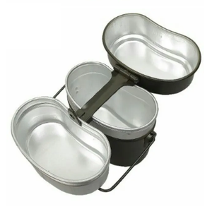 DFM1104 Olla y Plato Portátiles de Aluminio para Acampar al Aire Libre, con Tapa, para una Sola Persona - Product Image 3