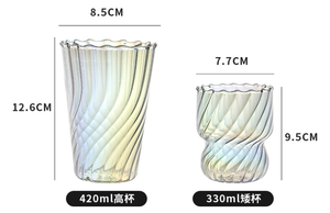 <span class=keywords><strong>Verre</strong></span> Highball personnalisé empilable à double paroi, sans BPA, couleur arc-en-ciel, fait main, en borosilicate haute résistance, résistant à la chaleur, compatible <span class=keywords><strong>micro</strong></span>-ondes - Product Image 6