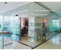 Cloison de séparation de bureau intelligente en verre HDSAFE pour hôtel, bureau, salle de réunion, restaurant, cloison intérieure en aluminium, cloison de séparation en verre de 8 mm