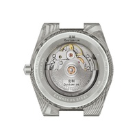 Montre mécanique automatique pour homme personnalisable avec bracelet en cuir véritable, étanche et lumineuse, en fibre de carbone PRX