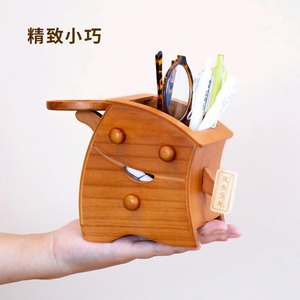 Organisateur <span class=keywords><strong>de</strong></span> <span class=keywords><strong>bureau</strong></span> en bois avec finition laquée en forme d'animal - Fournitures <span class=keywords><strong>de</strong></span> <span class=keywords><strong>bureau</strong></span> multifonctionnelles durables - Product Image 4