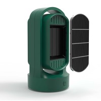 Ventilateur chauffant sur pied AFY 2-en-1, refroidissement et chauffage rapides, 1500W, inclinaison réglable, arrêt automatique, ignifuge, céramique PTC.