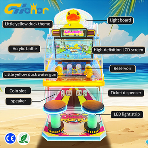 Chất lượng cao 2 người chơi đồng tiền hoạt động Arcade vịt Trò chơi bắn súng máy mới nhất được thiết kế nước chụp đồng xu quăng vịt công viên nước - Product Image 4