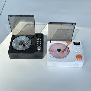 Lecteur CD vintage, haut-parleur Bluetooth, radio, lecteur audio multifonctionnel pour musique locale, mini lecteur de disques portable sans fil - Product Image 2