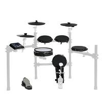 Batterie électronique Lemon Drum T500SE avec peaux en mesh, ensemble de batterie numérique extensible de 8 pièces