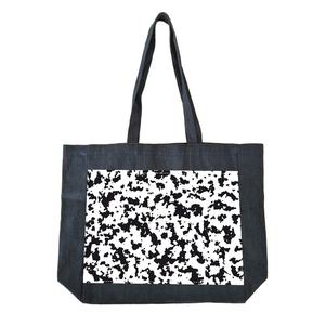 Sacs fourre-tout décontractés en toile de coton écologique avec fermeture éclair, motif léopard tendance pour femme, pour le shopping et l'usage quotidien - Product Image 1