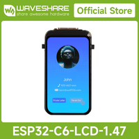 Carte de développement Waveshare ESP32-C6 avec écran de 1,47 pouce, 262K couleurs, processeur monocœur 160 MHz