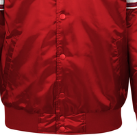 Veste d'hiver de baseball en satin de sublimation avec broderie personnalisée pour hommes nouvelle mode