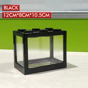 Nouveauté 2026 : Mini-<span class=keywords><strong>aquarium</strong></span> de bureau créatif en blocs de construction carrés en plastique écologique pour Betta, avec paysage à assembler - Product Image 3