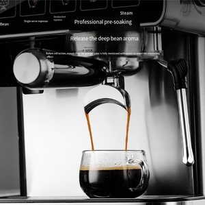 Cafetera Espresso de Acero Inoxidable de 20 Bares, Uso Doméstico y Comercial, Botones de Pantalla Táctil con Espumador de Leche, Hoteles - Product Image 5