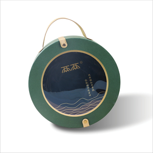 cylinder craft <b>box</b> custom carton tube <b>box</b> with clear top eco friendly paper cylinder packaging <b>box</b> for tea - Product Image 1