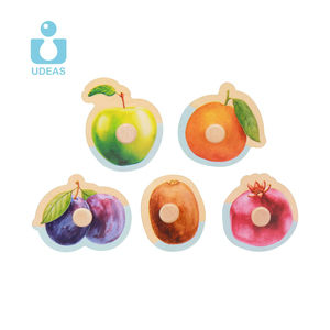 Udeas Montessori Đồ chơi giáo dục Bộ nhớ trái cây đồ họa 6 trong 1 trẻ em bằng gỗ Câu Đố phù hợp với trò chơi đồ chơi - Product Image 2