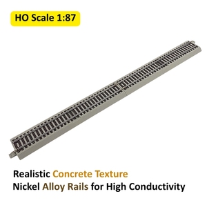 Großhandel HO Spur <span class=keywords><strong>1</strong></span>:<span class=keywords><strong>87</strong></span> 230mm Gerades Schotterbett Gleisset 4tlg. Modelleisenbahn OEM/ODM Hersteller - Product Image 3