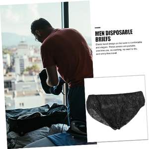 Prácticos suministros de viaje no tejidos, calzoncillos prenatales para el parto, calzoncillos posparto, ropa interior íntima de maternidad, bragas desechables para mujer - Product Image 2