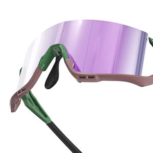 Lunettes de soleil sportives exclusives transfrontalières TR90 demi-cerclées avec verres PC, lunettes de VTT pour hommes et femmes, <span class=keywords><strong>nez</strong></span> réglable - Product Image 5