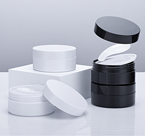 Bao Bì Mỹ Phẩm Vòng 100G Trắng Matte Jar Đen Pet Miệng Rộng Kem Chăm Sóc Da Nhựa Mỹ Phẩm Jar Có Nắp Đậy - Product Image 4