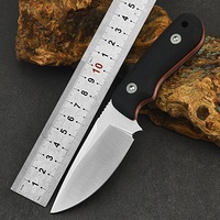 Couteau de survie multifonctionnel pliable portable en acier D2, lame haute dureté, manche G10, pour camping, chasse, personnalisation OEM