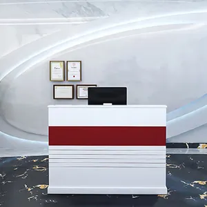 Modern perakende ahşap butik giyim mağazası yazarkasa resepsiyon masaları kasiyer sayacı