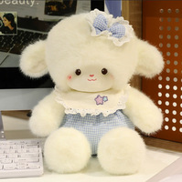 Oreiller ours mignon tendance, super doux, peluche, vernis brillant, technique de broderie, soulagement du stress, rembourrage en coton PP, cadeau d'anniversaire