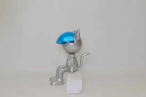 Gigante de resina decorativa de fibra de vidrio a la venta escultura de oso de fibra de vidrio roja escultura de astronauta hookah bar - Product Image 3