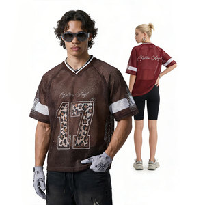 Maillot de football rétro en mesh à thème CMU 2026, imprimé léopard, numéro 17, col en V, vêtement de sport <span class=keywords><strong>Fallen</strong></span> Angel - Product Image 2