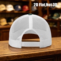 Gorra Trucker de Visera Plana de Algodón para Sublimación, Estilo Y2K Urbano, Diseño Personalizado OEM, Gorra de Béisbol de Alta Calidad con Malla, Hip Hop