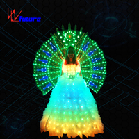 Robe de princesse LED avec télécommande WL-018, avec accessoires de fond, halo LED, costume de danse, robe de fête, robe de fille avec halo LED