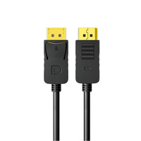 Cable DisplayPort de 10M, adaptador DP a DP para PC, Macbook, HDTV, proyector, altavoz y aplicación de cámara, Conector de puerto de pantalla