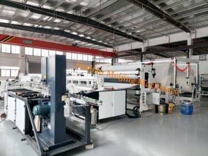 Low Power Consumption Low Price Toilet <strong>Paper</strong>/ Kitchen Towel <strong>Lamination</strong> and Rewinding Making Machine Production Line - Product Image 4