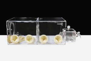 Isolamento simples da câmara do teste do laboratório com luva transparente acrílica PMMA da câmara de transferência da amostra - Product Image 3