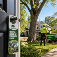 Impression personnalisée de prospectus de porte pour la promotion des services d'arboriculture, matériel marketing et publicité de quartier pour arboristes