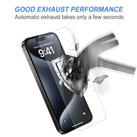 Lot de 10 protections d'écran en verre trempé 9D 0,33 mm pour iPhone 13 14 15 16 17 Pro Max Xs