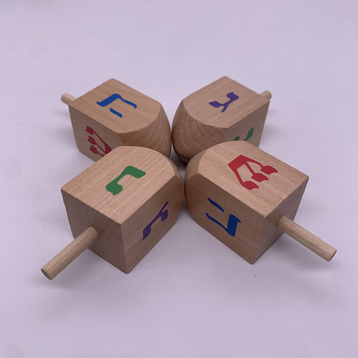 Натуральные Деревянные спиннинговые топы, классические традиционные игрушки Dreidels, новинка, подарки для вечеринок, игры для детей