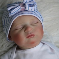 Poupées de sommeil mignonnes Yeezwood 50 cm Poupée bébé reborn en silicone pleine longueur Réaliste Nouveau-né Poupée bébé reborn en silicone souple pour fille
