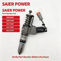 Conjunto de Inyectores de Combustible Diésel 3083848F 3087558F 3411766F 3411767T para Motor KMS N14