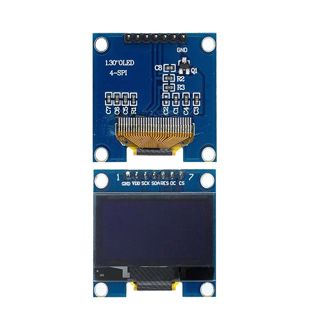 1.3 Inch Display Module White/Blue 128X64SPI/IIC I2C Communicate Color 1.3 Inch OLED LCD LED Display Module
