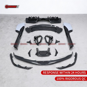 ชุดแต่งตัวถังรถยนต์คาร์บอนไฟเบอร์แห้งสไตล์ OEM ขายดีที่สุดสำหรับ Ferrari SF90 ชุดแต่งรอบคัน ประกอบด้วยลิ้นหน้า-หลัง สเกิร์ตข้าง ช่องระบายอากาศ สปอยเลอร์ - Product Image 6