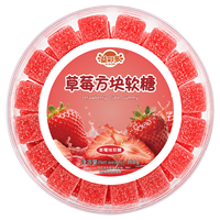 Bonbons gélifiés carrés en forme de tranches 368g, boîte personnalisable OEM, distributeur en gros, directement de l'usine, saveur fruitée multicolore, tranches d'orange