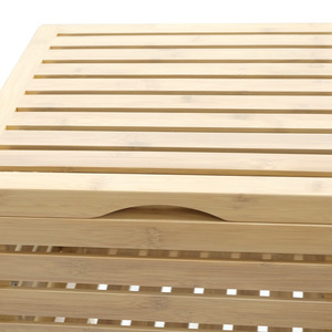 Estante de almacenamiento de bambú para suelo, estilo japonés, estante de almacenamiento simple y multifuncional para baños y aseos. - Product Image 1