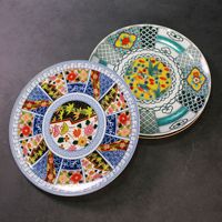 Assiette de service en porcelaine écologique de style japonais pour sashimi, sushi, plats froids créatifs et barbecue - Fabriquée à la main, durable