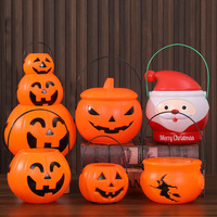 Halloween Trick or Treat Citrouille Lanterne Portable Sorcières Chaudron Citrouille Bonbons Lanterne Jouet Organisation pour Décoration de Fête